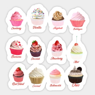 Cupcakes Foodies Sticker